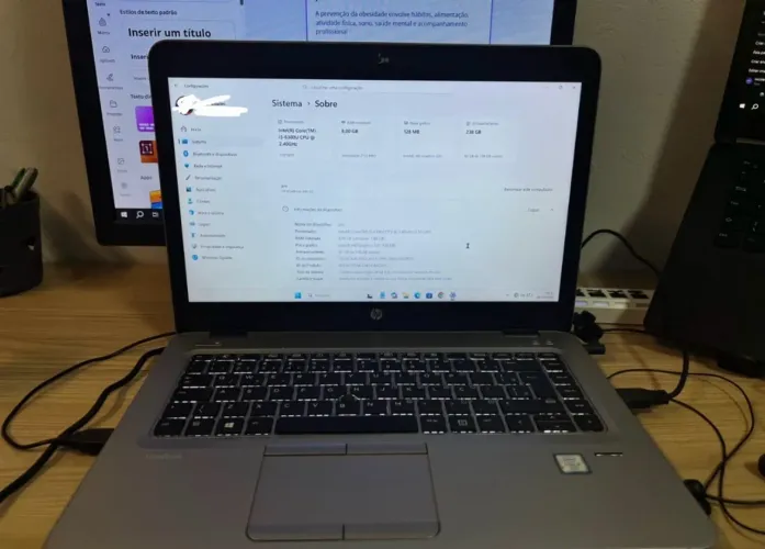 VENDO NOTEBOOK HP ELITEBOOK 840 G3 + ACESSÓRIOS!