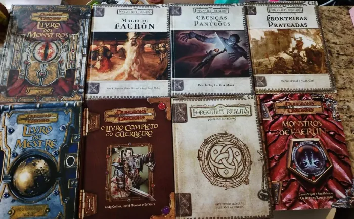 Lote Clássico RPG: Coleção D&D 3.5 + Mago A Cruzada + Extras