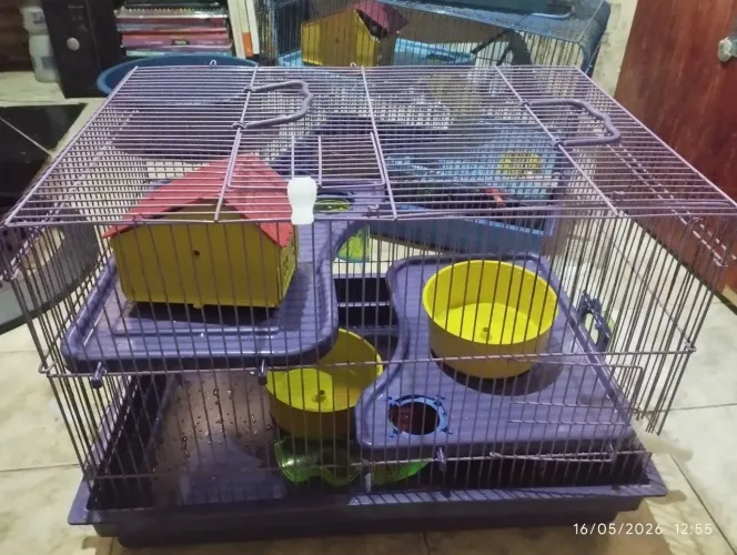 Gaiola para hamster (usada)