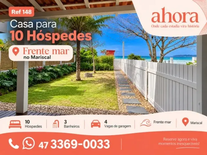 REF 148 - Casa pé na Areia na Praia de Mariscal