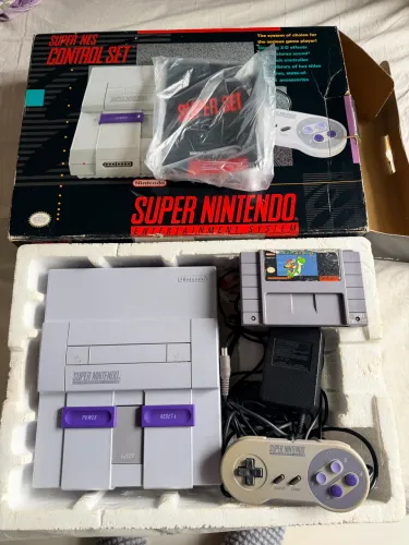 Super Nintendo original com caixa e manual 