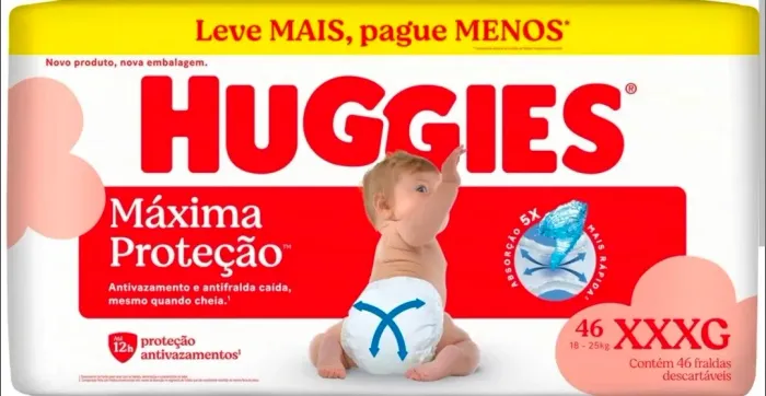 Fralda Huggies 46un XXXG