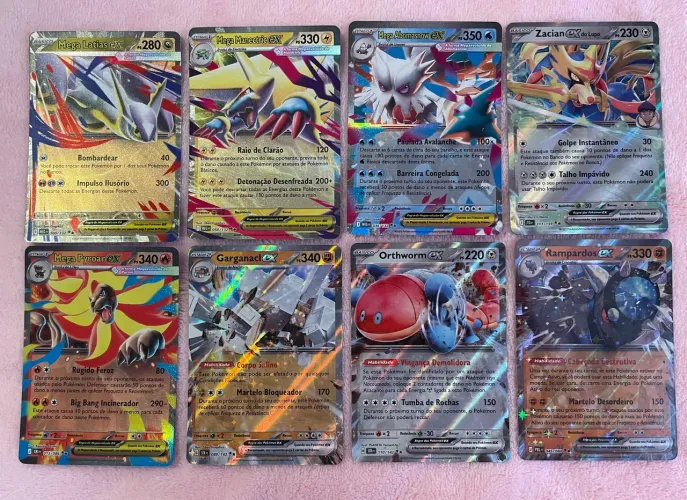 Pokémon TCG Bulk 8 cartas EX + 30 reverse foil