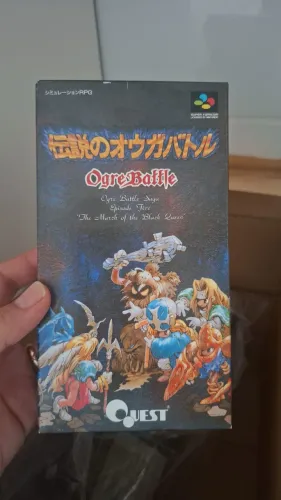 Jogo Ogre Battle RPG japonês original Nintendo Super Famicom