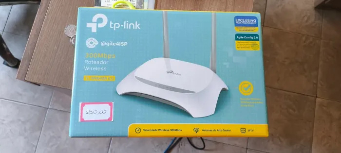 Roteador Wireless TP-Link TL-WR840N de 300Mbp.