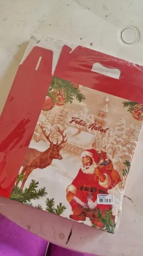 Sacola de Presente de Natal 10 unidades