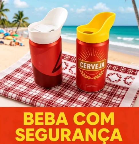 Click higiênico para latinhas