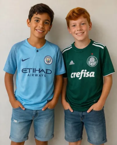 Palmeiras e Manchester City- kit 2 peças