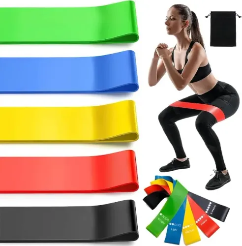 Kit 5 Faixas Elásticas Para Exercícios Mini band