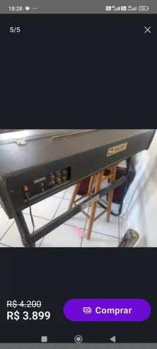 Órgão teclado elétrico