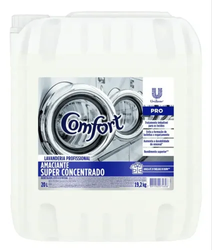 Amaciante de Roupa Super Concentrado Lavanderia Profissional Comfort Pro Galão 20l