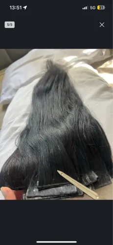 MEGAHAIR FITA ADESIVA CABELO HUMANO PRETO 60CM 120GR