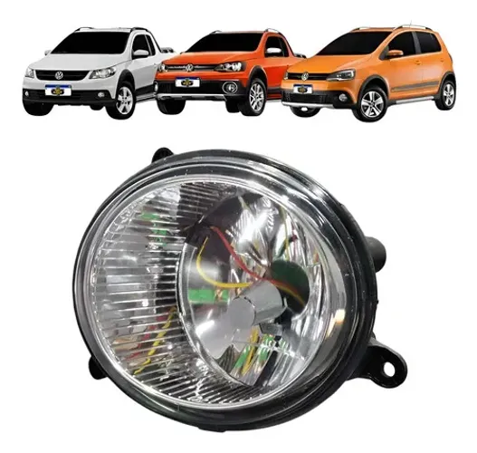 Farol Milha Esquerdo Saveiro Cross G5 G6 Crossfox 2009a 2016 Transparente