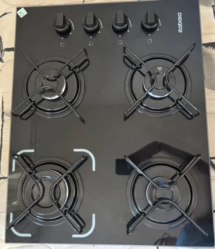 Cooktop Itatiaia 4 Bocas Vidro Temperado - Novo, Nunca Usado