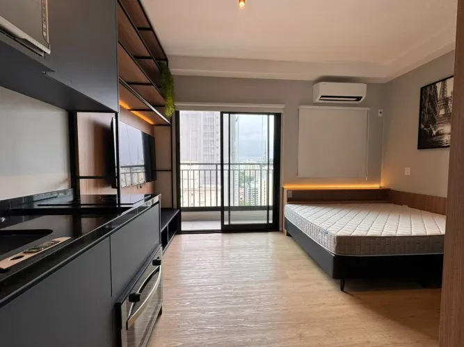 Locação de Apartamento Studio com 25m² na Rua Ministro De Godói, Zona Oeste de São Paulo