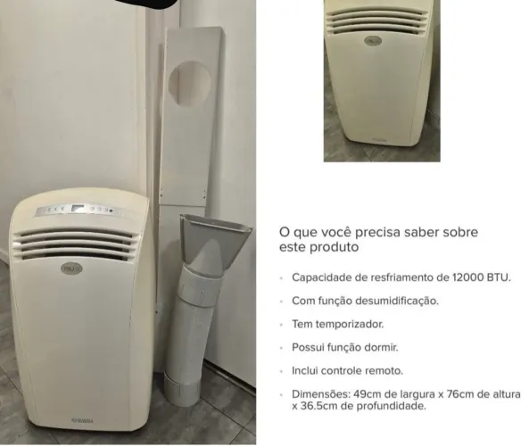 Ar-condicionado portátil seminovo