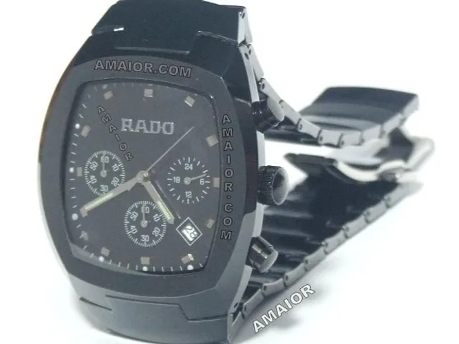 Relogio Rado Sintra Ceramica Preto 44mm