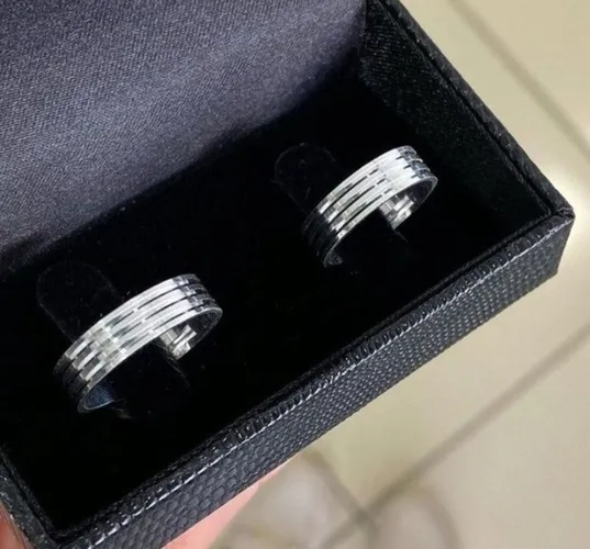 Alianças em prata 950