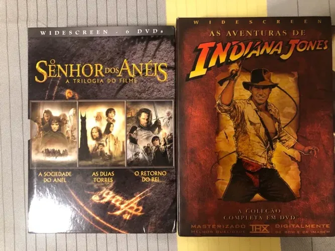 Coleção Box Indiana Jones e Senhor dos Anéis