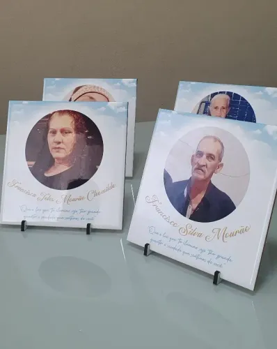 Azulejo com a foto personalizado cerâmica homenagem