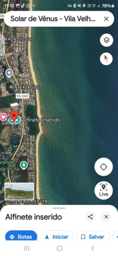 LOTE com vista para o mar, lado rodo SOL  PONTA DA FRUTA / ES, parcelo troco, pego veículo