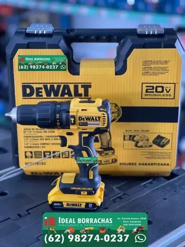Parafusadeira Furadeira 20V Max c/ Impacto + 2 baterias + Maleta