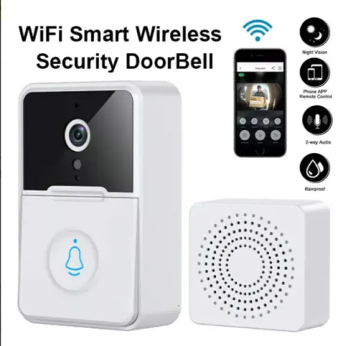 Campainha de Vídeo Wireless Sem Fio Inteligente C/ Interfone Wifi