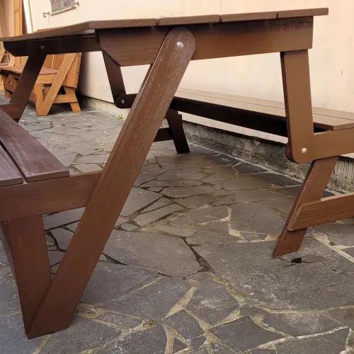 Mesa de Picnic dobrável em madeira