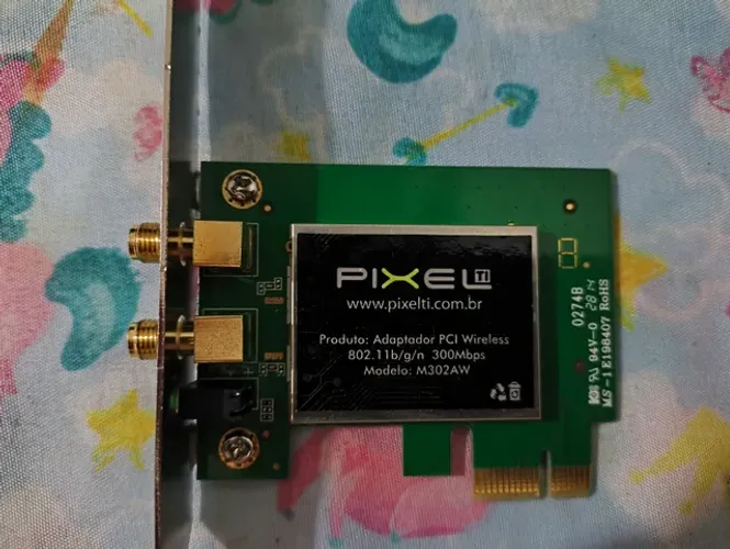 Placa wi-fi Wireless Pixel Pci-e_1x 300mbps M302aw