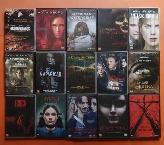 Dvd - Coleção 90 Títulos Gênero Suspense e Terror 