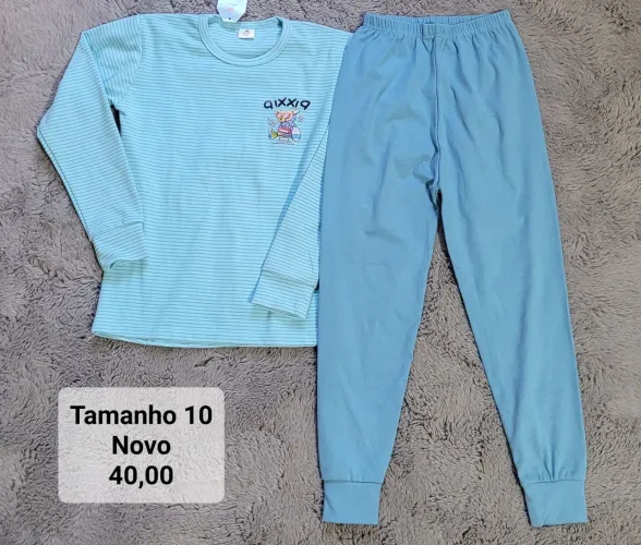 Pijama Infantil Tamanho 10 Novo