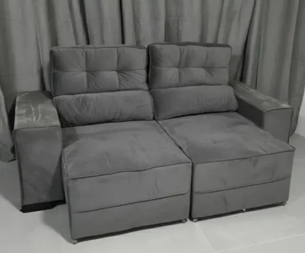 Sofá Retrátil e Reclinável 2,00m Paris DIVIDIMOS EM ATE 10 X SEM JUROS