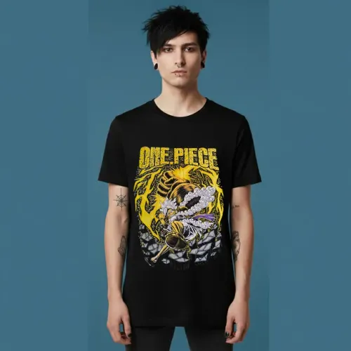 Camiseta Estampada Unissex Luffy One Piece | Estilo Alternativo / Geek / Anime