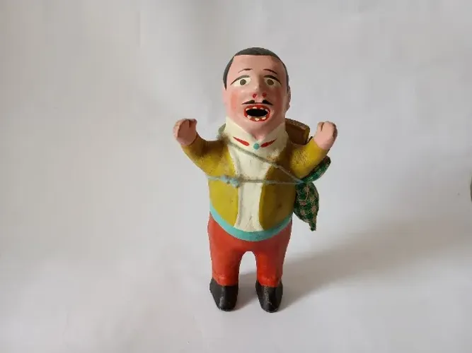 Boneco Ekeko Peruano da Prosperidade - 18cm - Pintado a mão