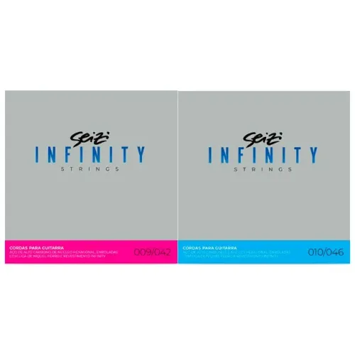 Corda P/ Guitarra Revestida Seizi Infinity 9/42 ou10/46 - EC0585