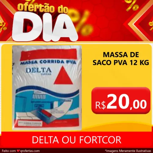 MASSA DE SACO PVA - 12 KG ( FORT COR OU DELTA )