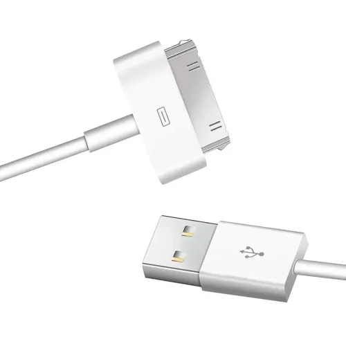Cabo apple USB 30 pinos para carregamento e sincronização de iPhone, iPad e iPod<br><br>