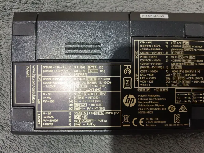 Calculadora financeira Hp12c