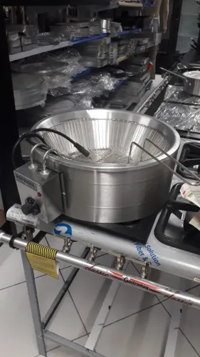 Tacho fritador redondo 7 litros - GG Inox - Sadi