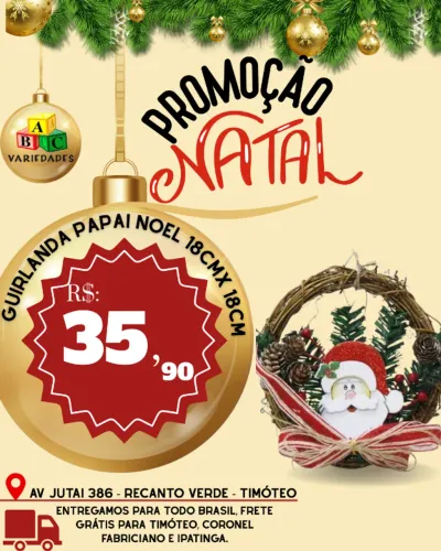 GUIRLANDA PAPAI NATAL