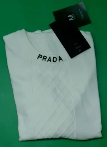 Blusa malha branca Prada Importada
