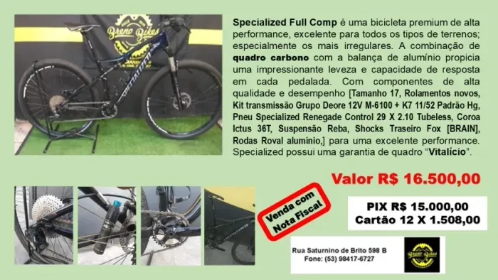 Specialized Full Comp - Leveza e performance que impressionam!