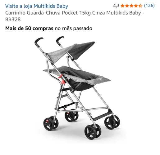 Carrinho Guarda Chuva MultiKids