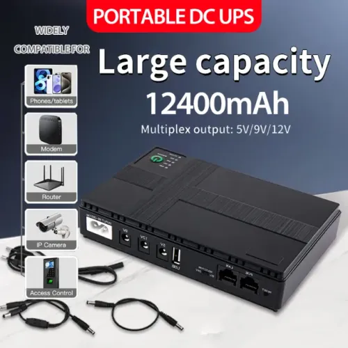Mini Ups for Router, Power Bank Para Router, Compact UPS Battery Backup for Home Router Ca