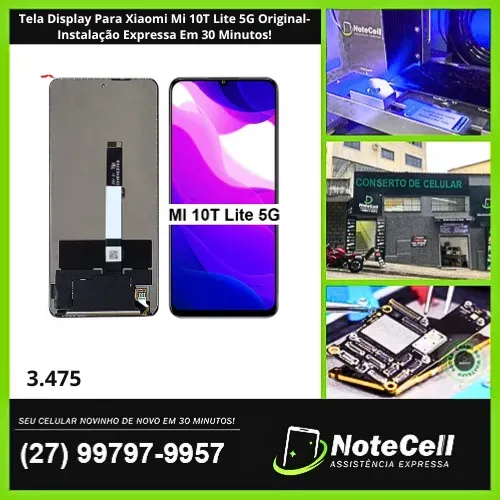 Tela Display Para Xiaomi Mi 10T Lite 5G Original- Instalação Expressa Em 30 Minutos!