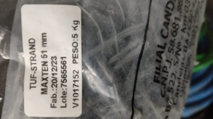 Microfibra sintética para concreto 5kg