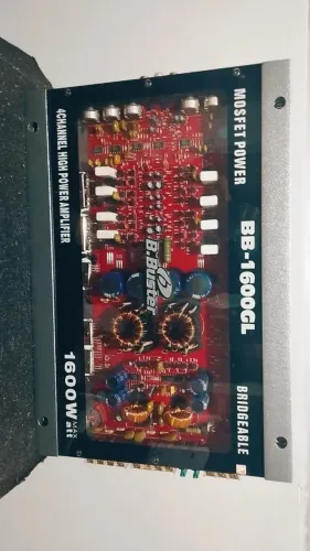 Amplificador Automotivo B-Buster BB-1600GL 4 Canais 1600W