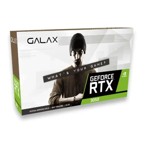 Placa de Vídeo Galax NVIDIA GeForce RTX 3050, 6GB, DLSS3, GDDR6, 96 Bits, Ray Tracing