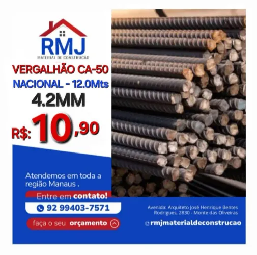 Vergalhão Nacional a partir de R$: 10,90