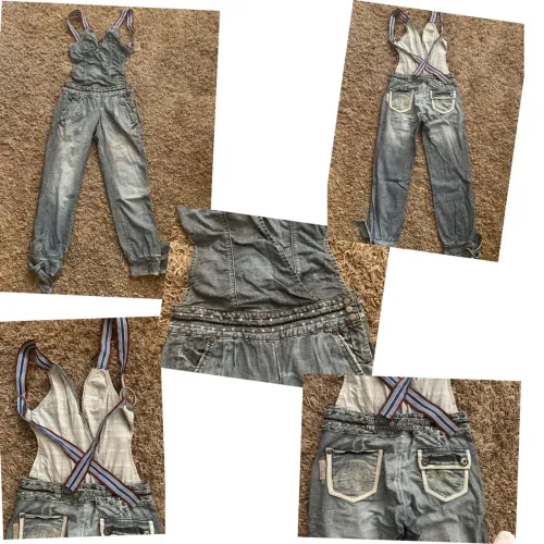 Macacão Jeans Morena Rosa - Tamanho P